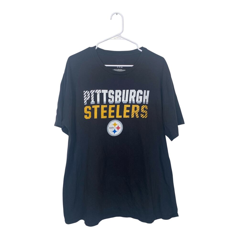 Fanatics Pro Line Pittsburgh Steelers NFL Tshirt Mens Black Size XL
